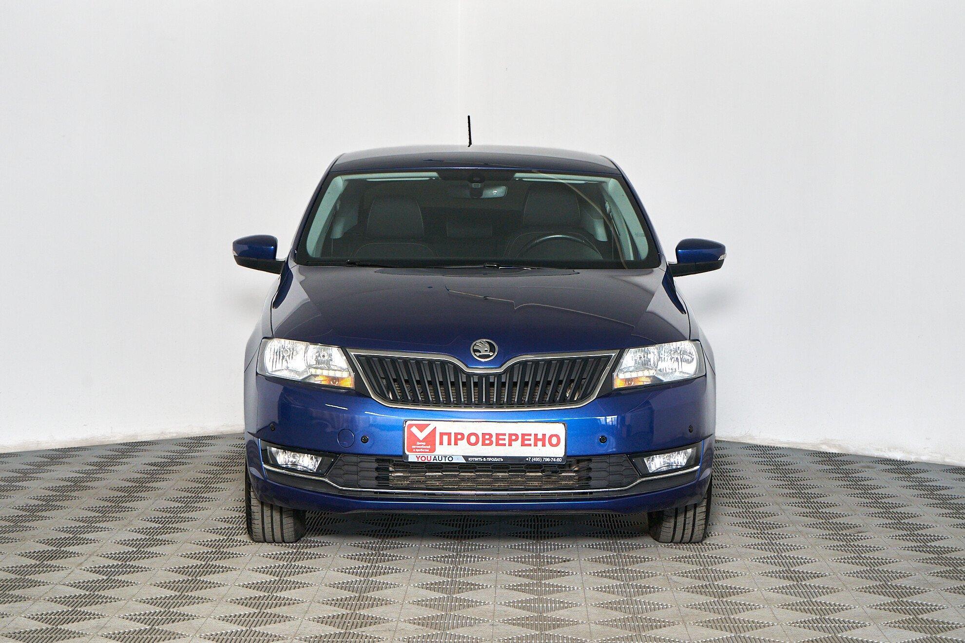Skoda Rapid 2017, синий