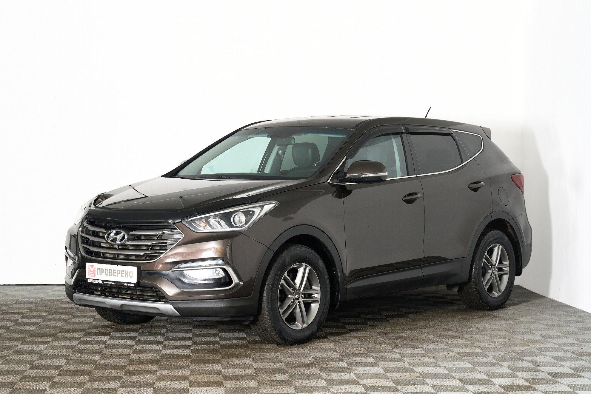 Hyundai Santa Fe 2015, коричневый