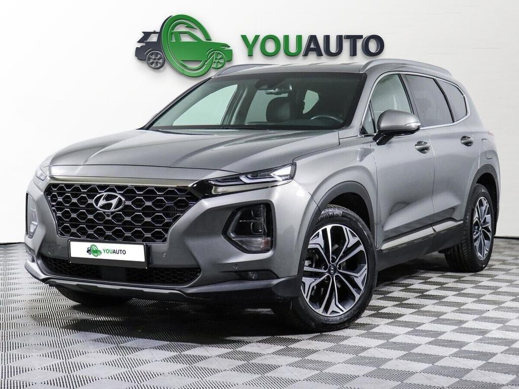 Hyundai Santa Fe 2021, серый