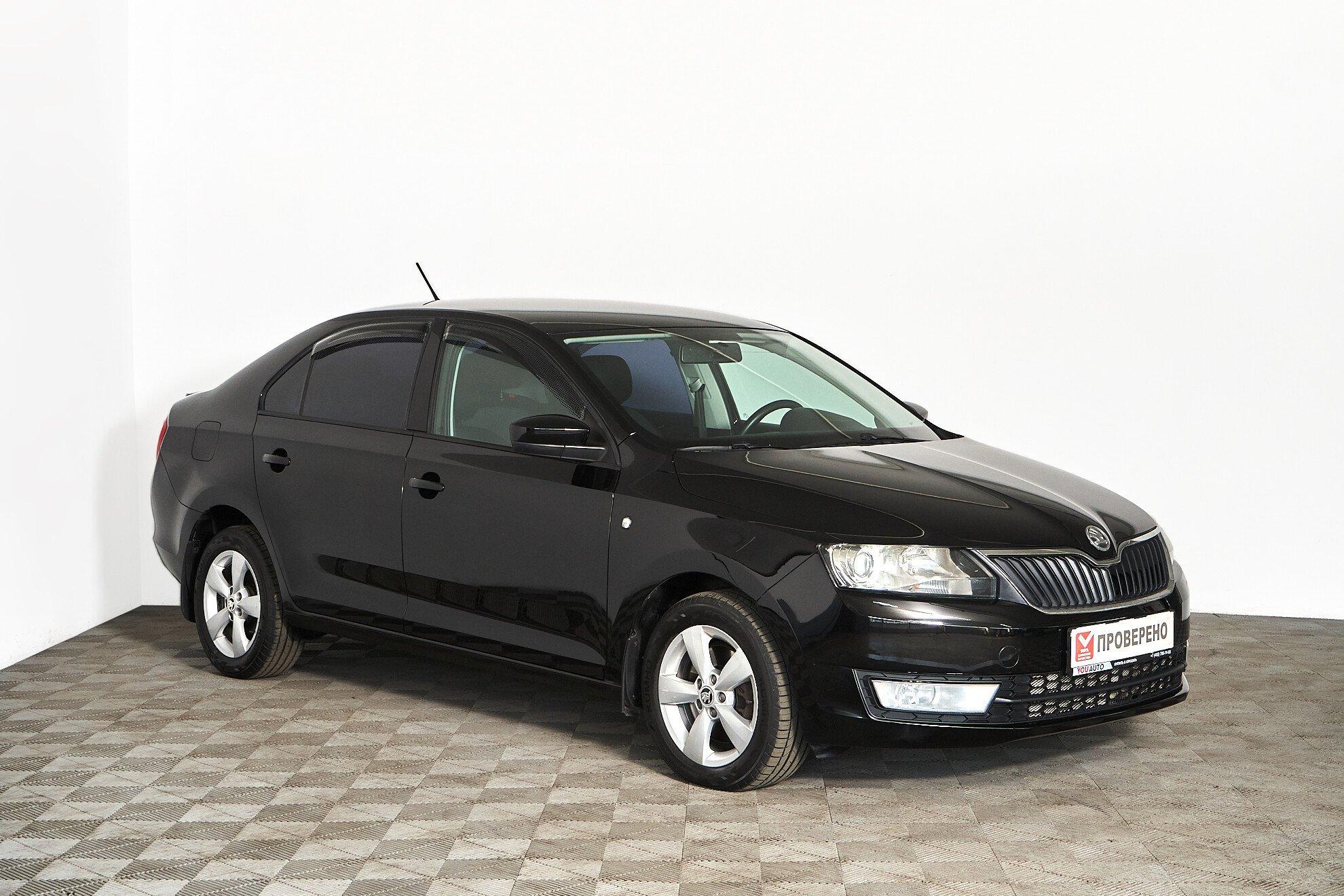 Skoda Rapid 2014, черный