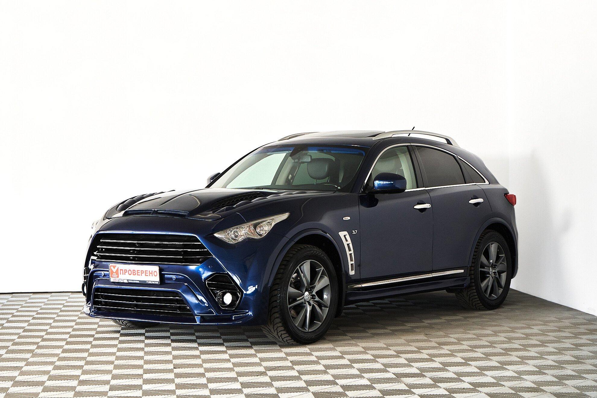 Infiniti QX70 2013, синий