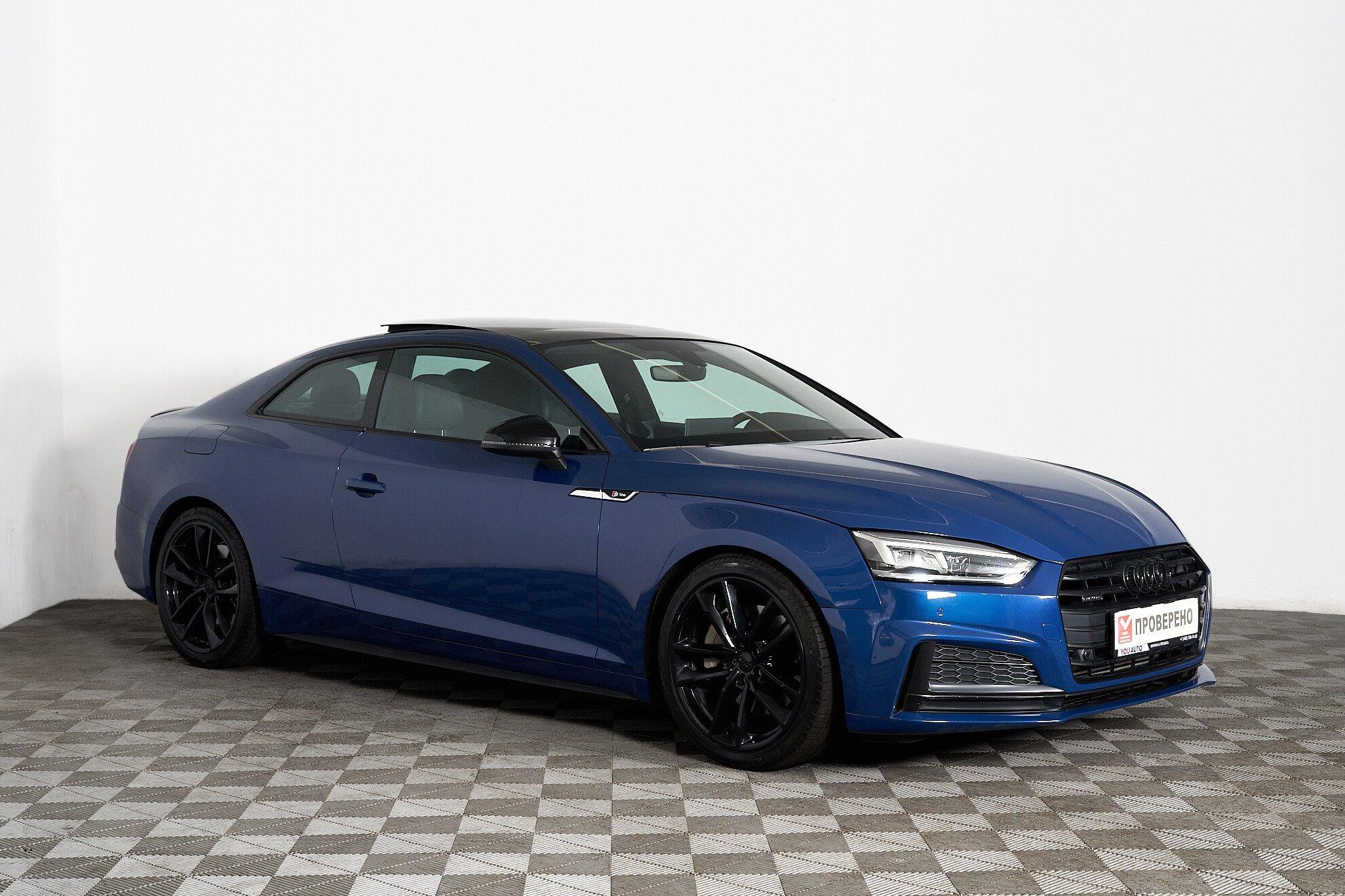 Audi A5 2019, синий