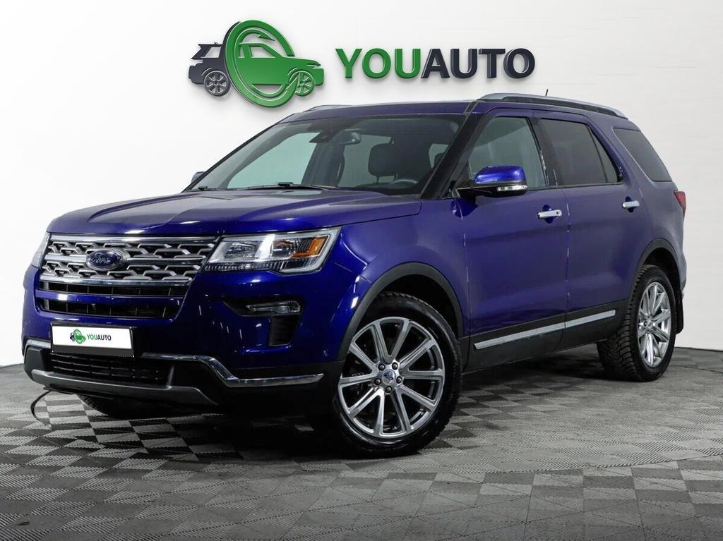 Ford Explorer 2019, синий