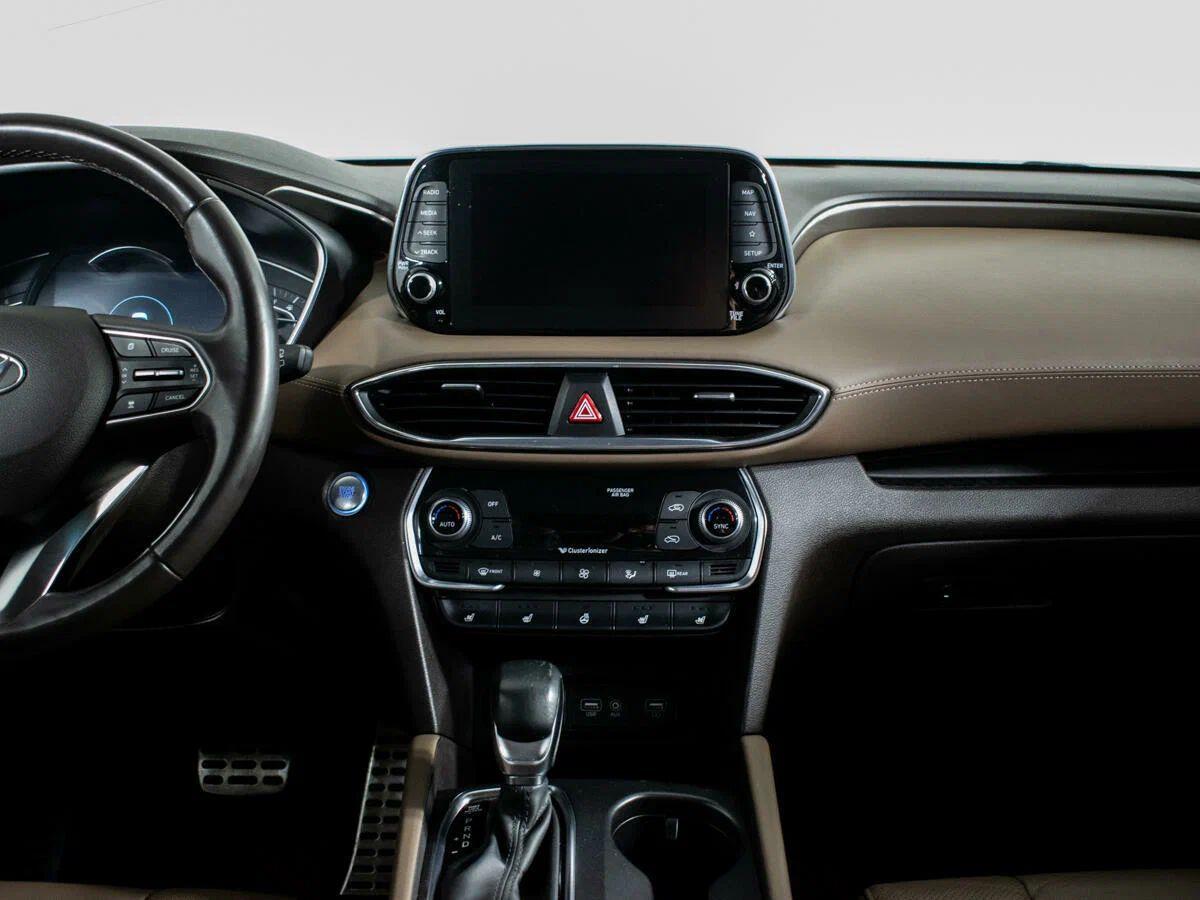 Hyundai Santa Fe 2018, синий