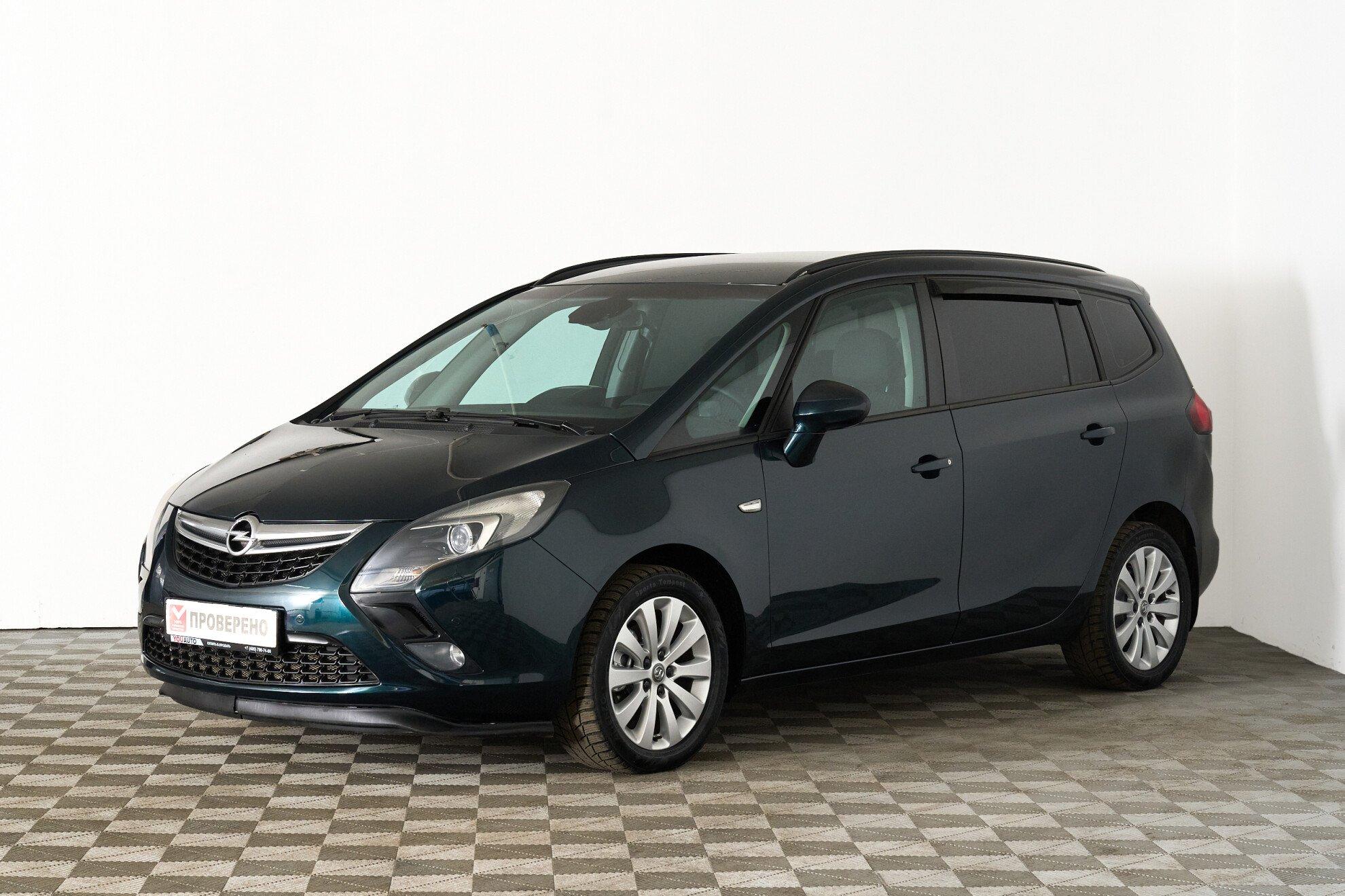 Opel Zafira 2014, зеленый