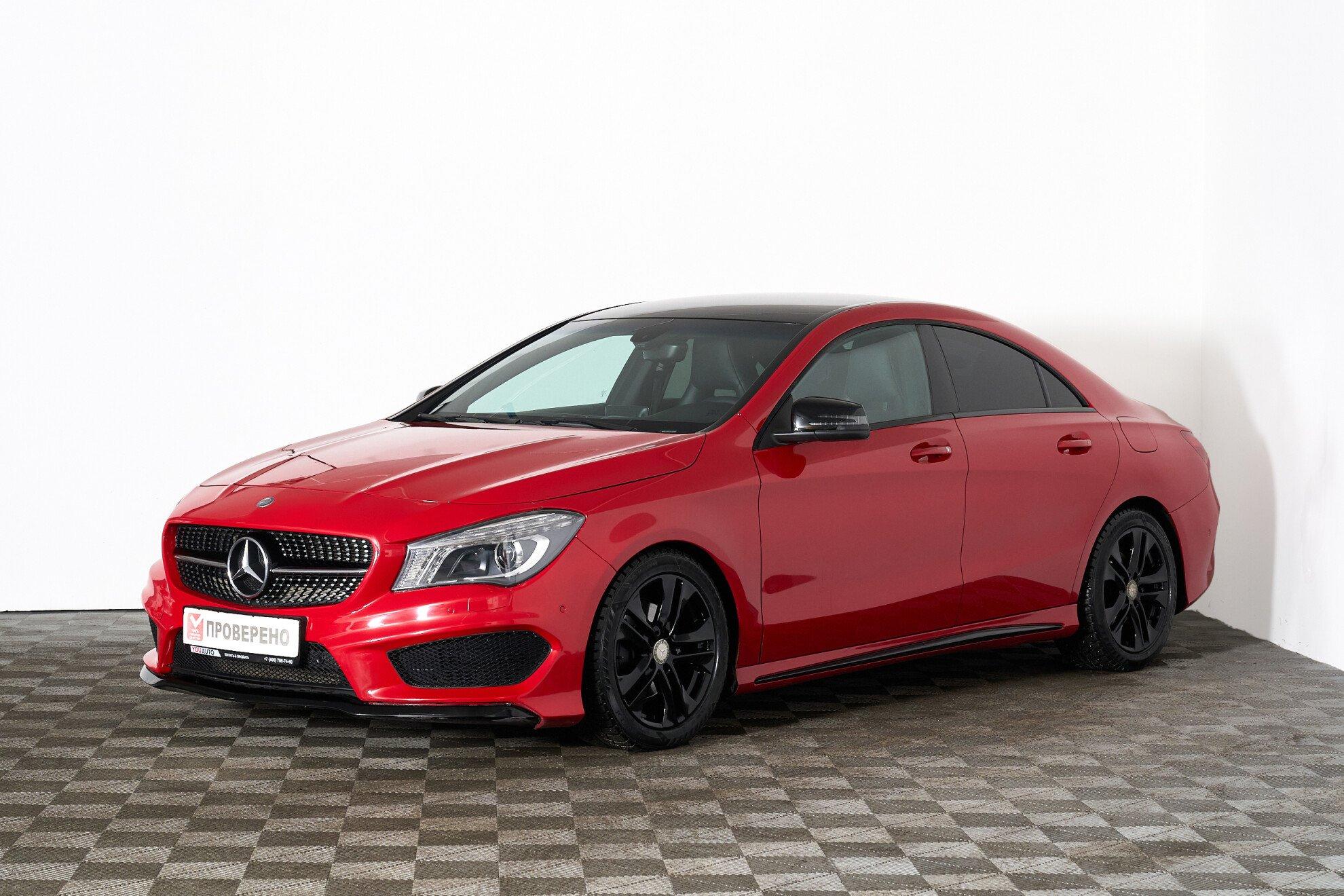 Mercedes-Benz CLA 2014, красный
