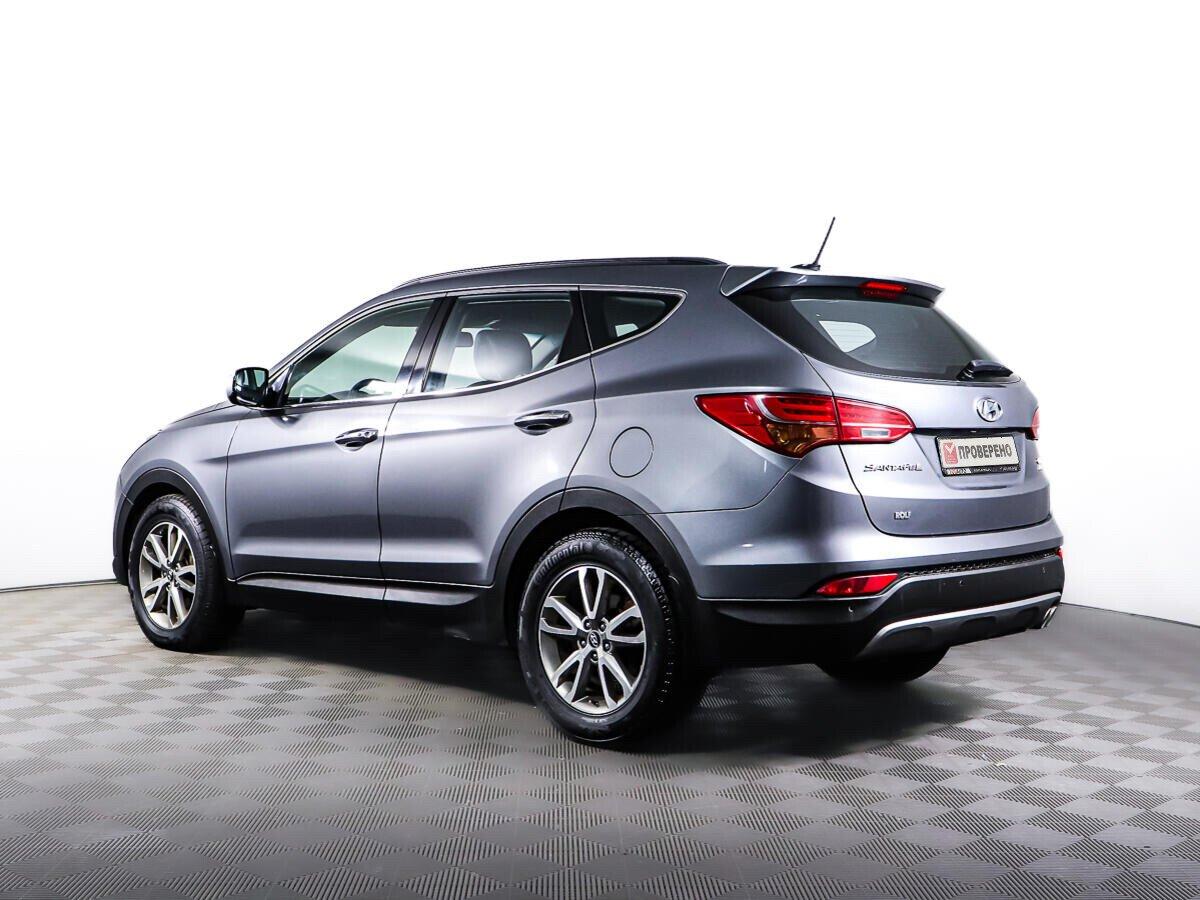 Hyundai Santa Fe 2015, серебряный