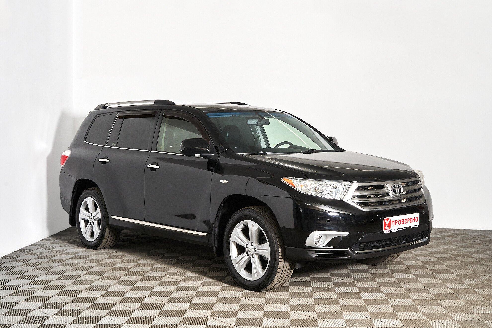 Toyota Highlander 2012, черный