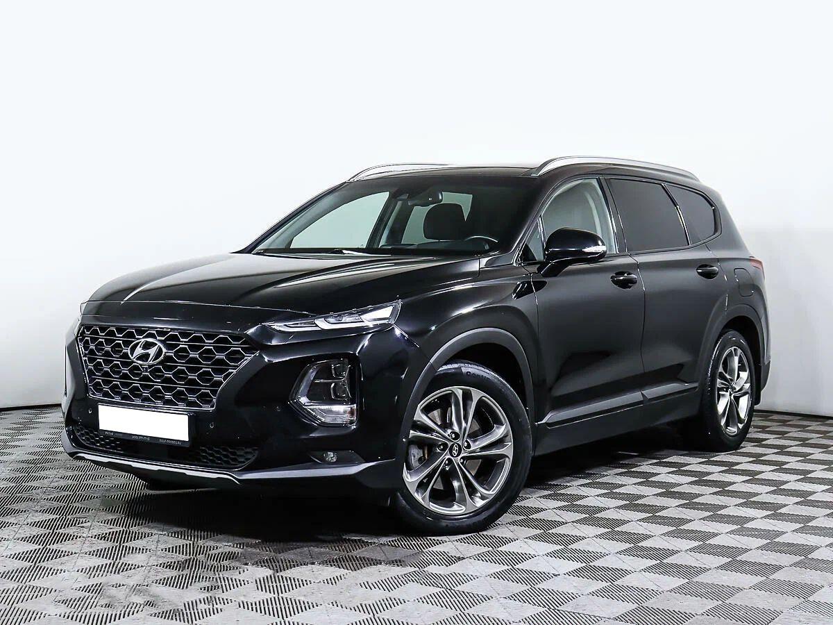 Hyundai Santa Fe 2019, черный