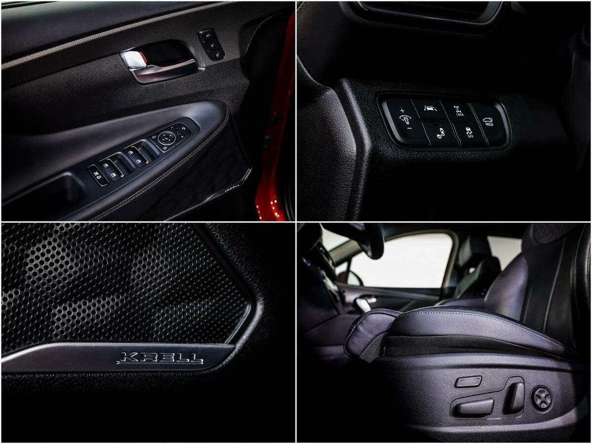 Hyundai Santa Fe 2019, красный