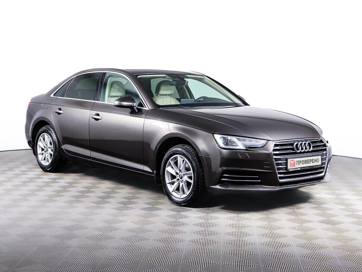 Audi A4 2018, коричневый