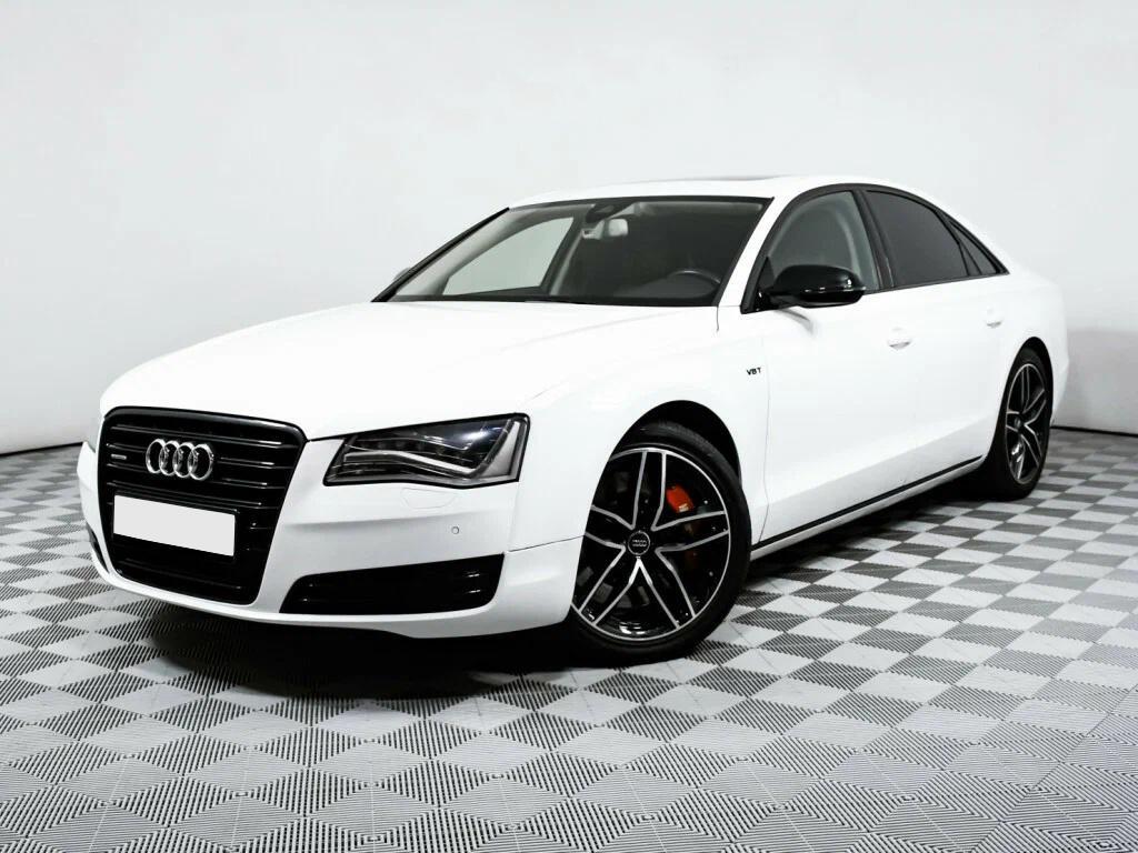 Audi A8 2014, белый
