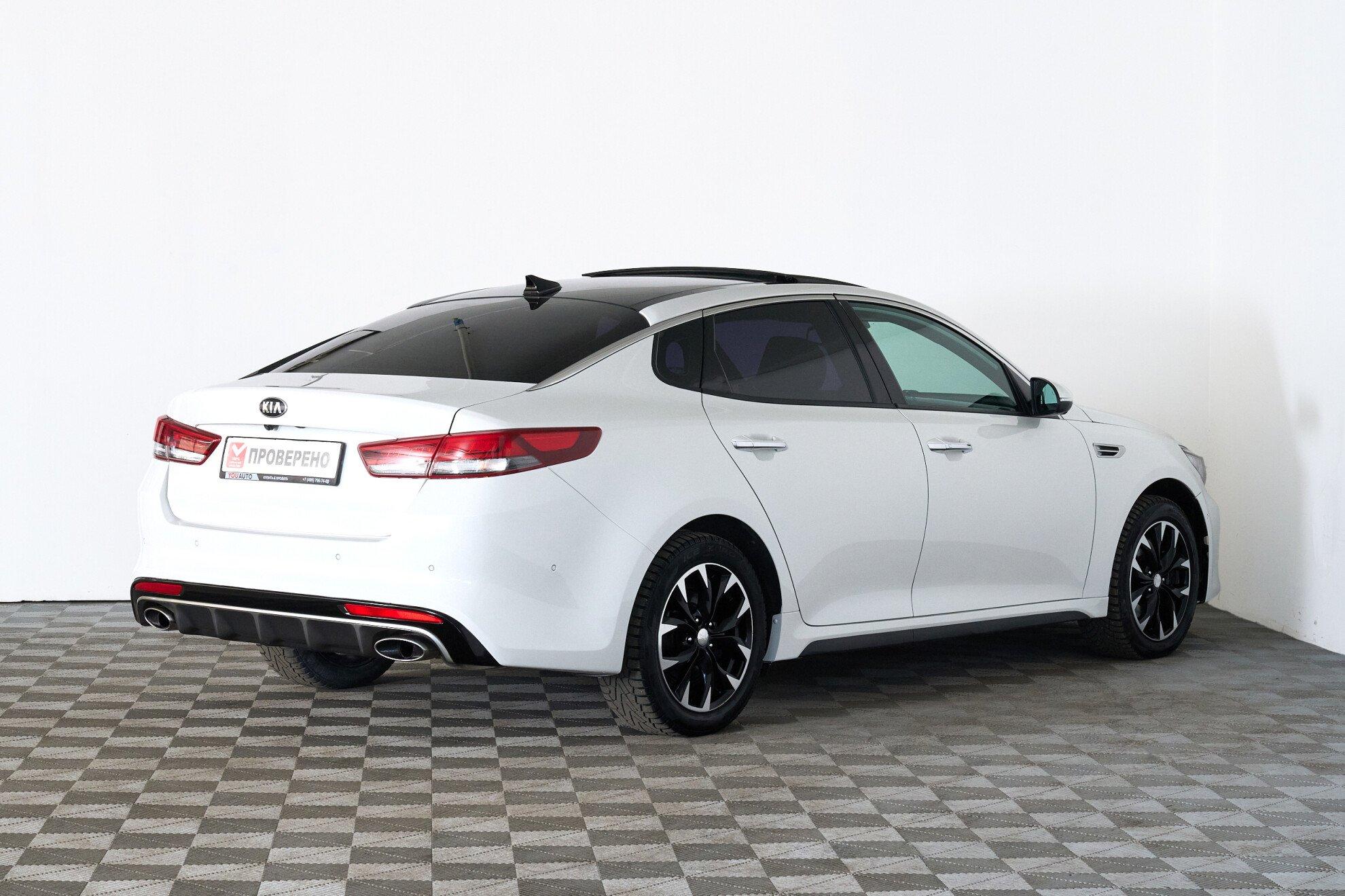 Kia Optima 2016, белый