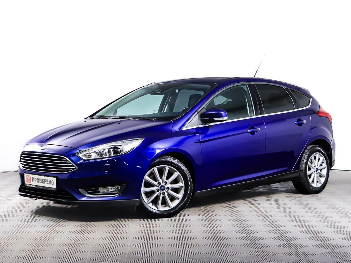 Ford Focus 2018, синий