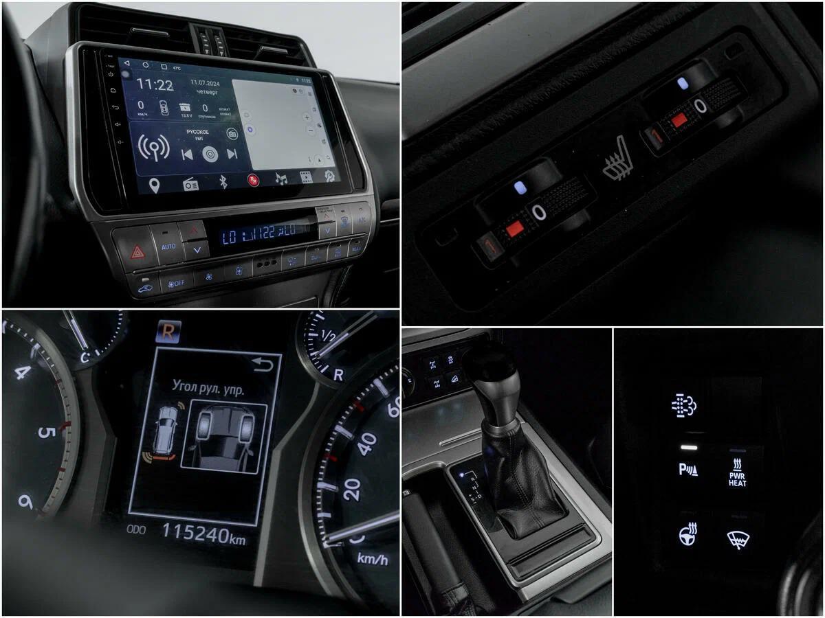 Toyota Land Cruiser Prado 2018, черный