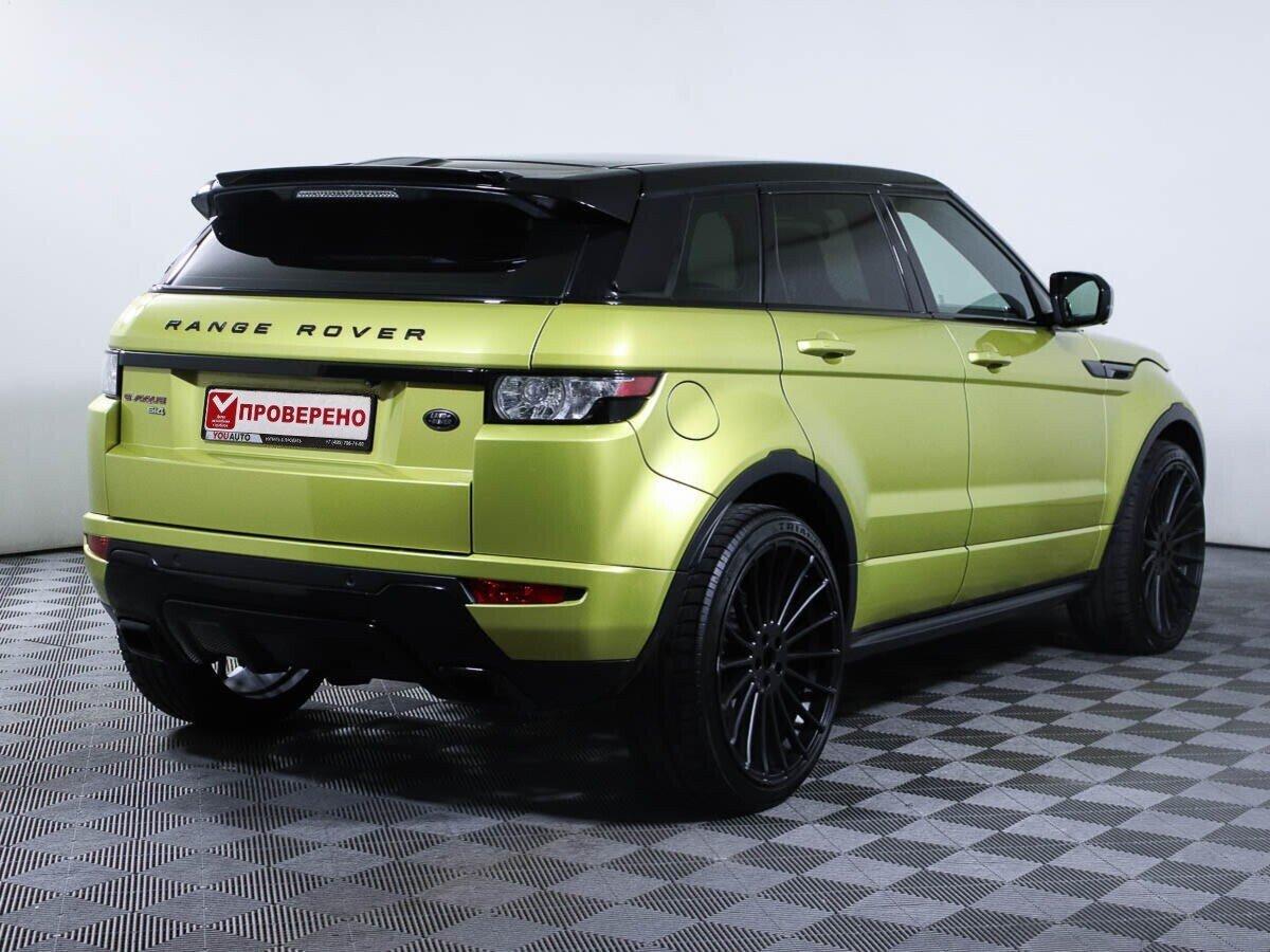 Land Rover Range Rover Evoque 2013, желтый
