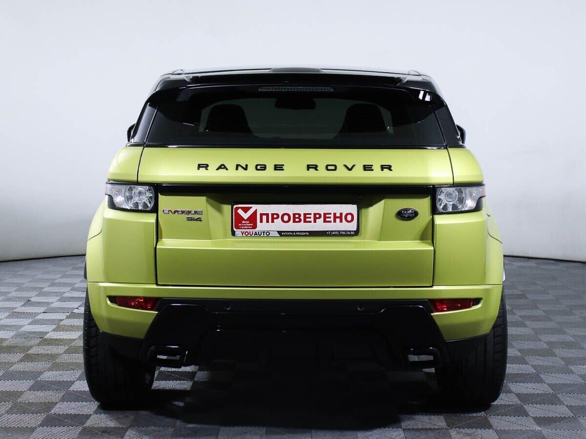Land Rover Range Rover Evoque 2013, желтый