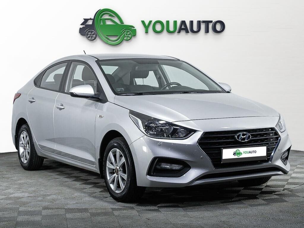 Hyundai Solaris 2019, серебряный