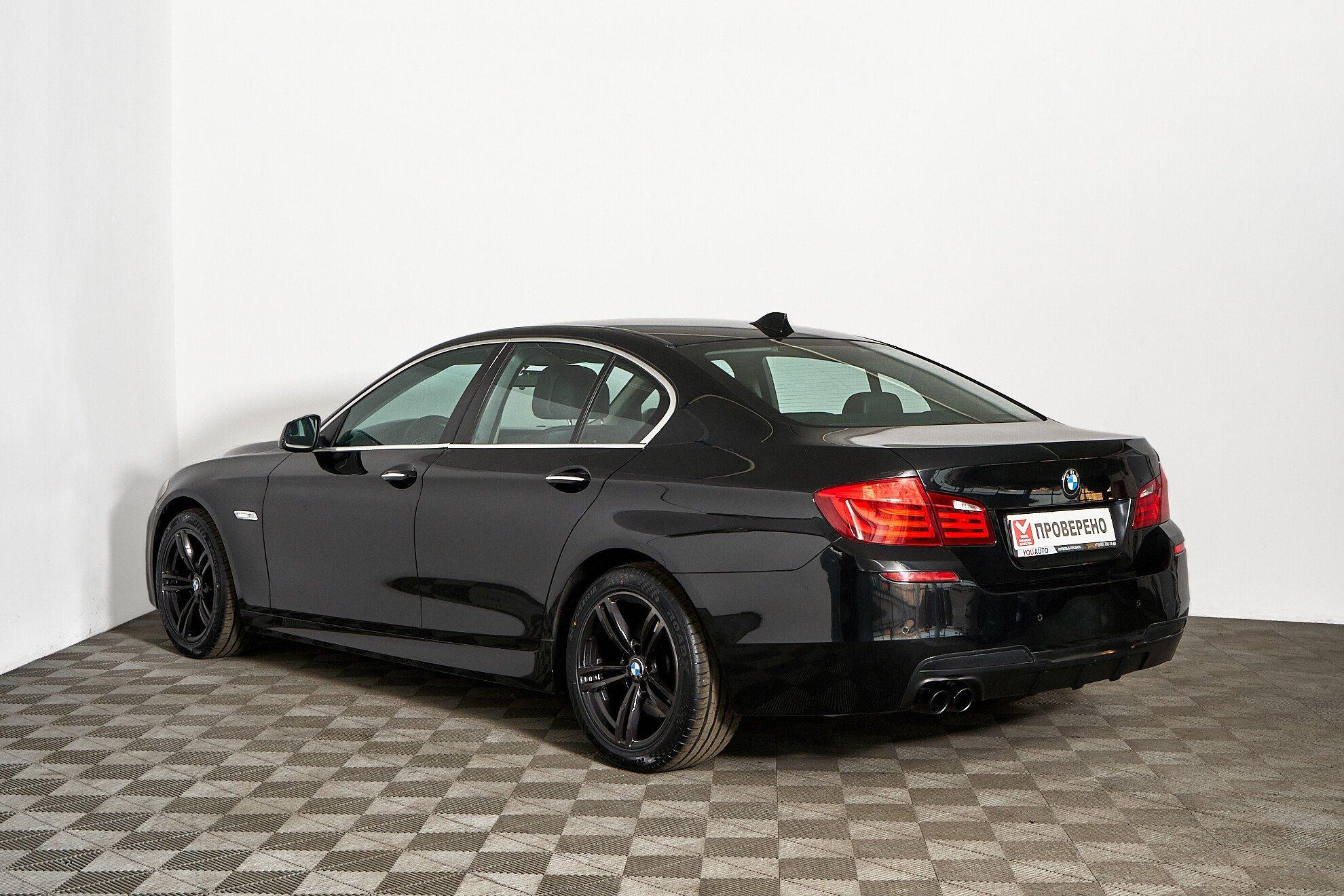 BMW 5 серии 2013, черный