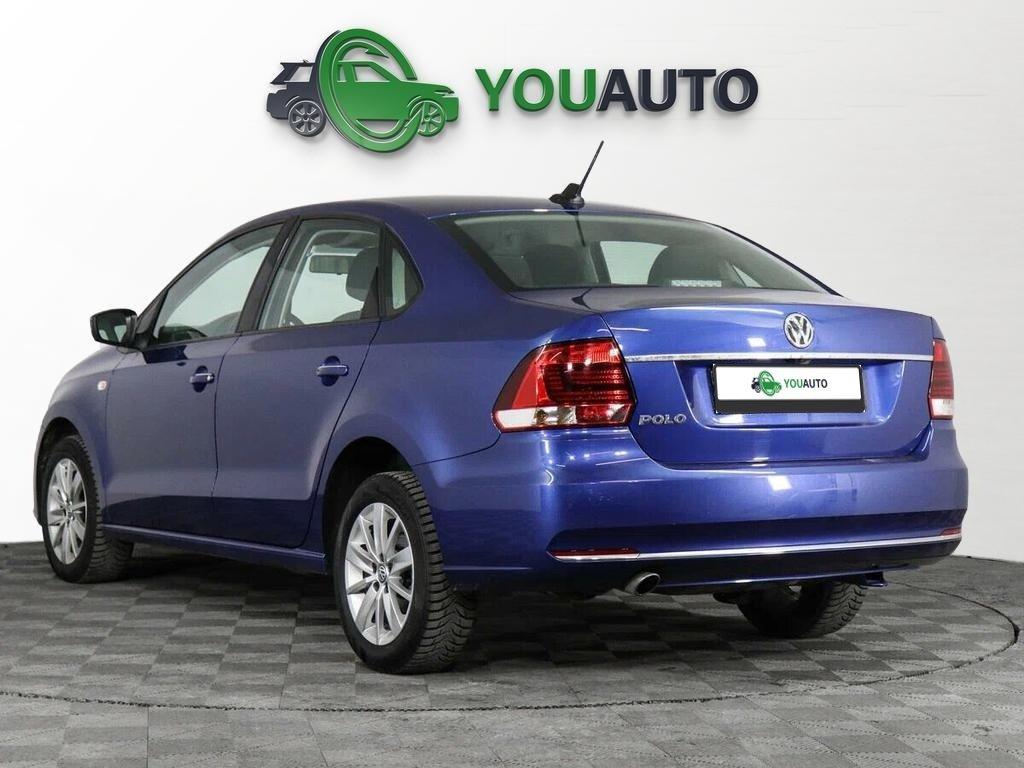 Volkswagen Polo 2019, синий