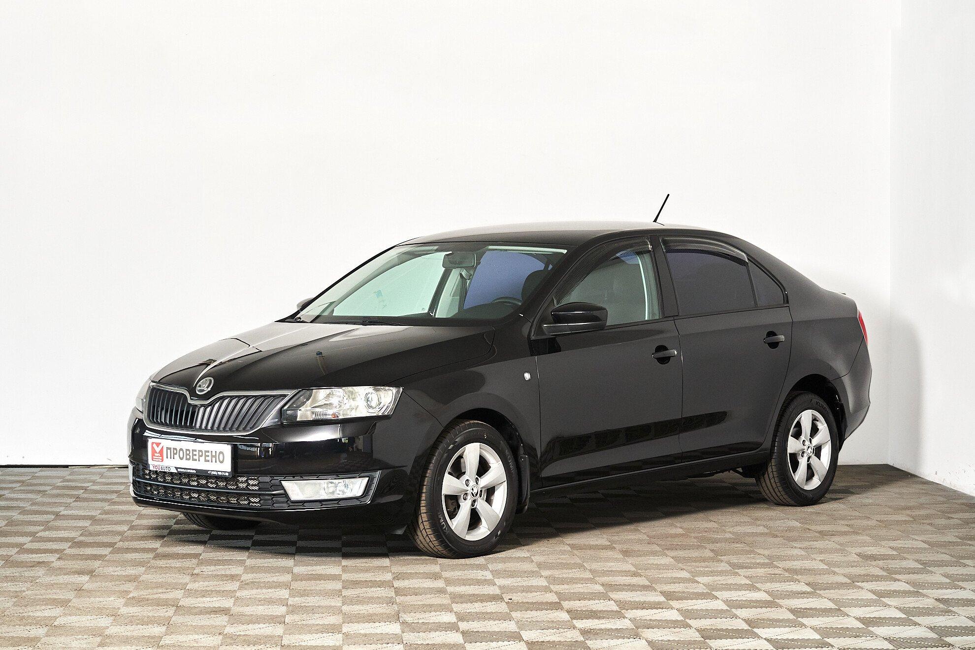 Skoda Rapid 2014, черный