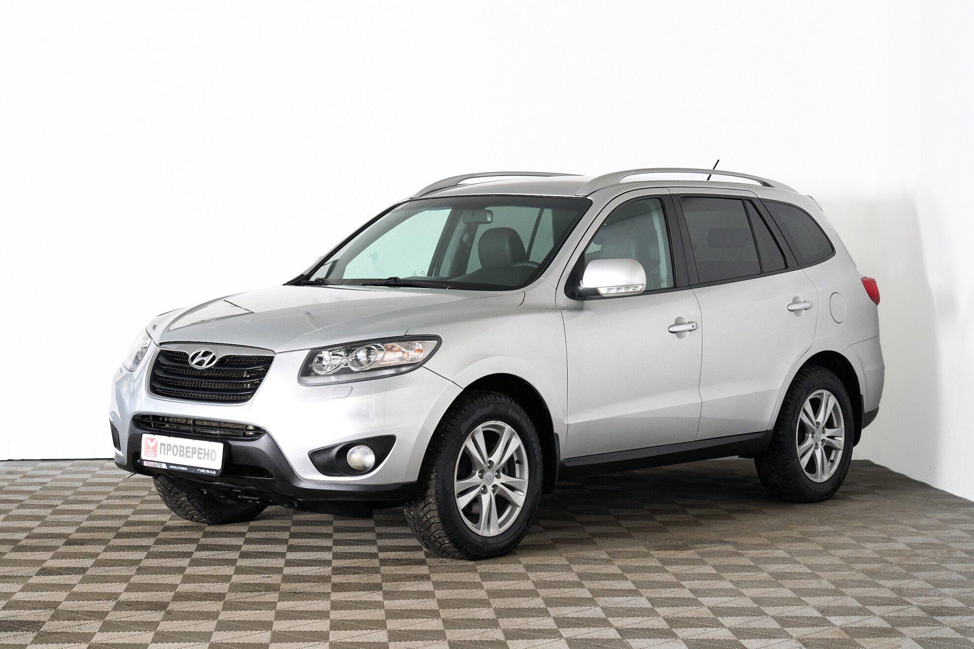 Hyundai Santa Fe 2010, серебряный