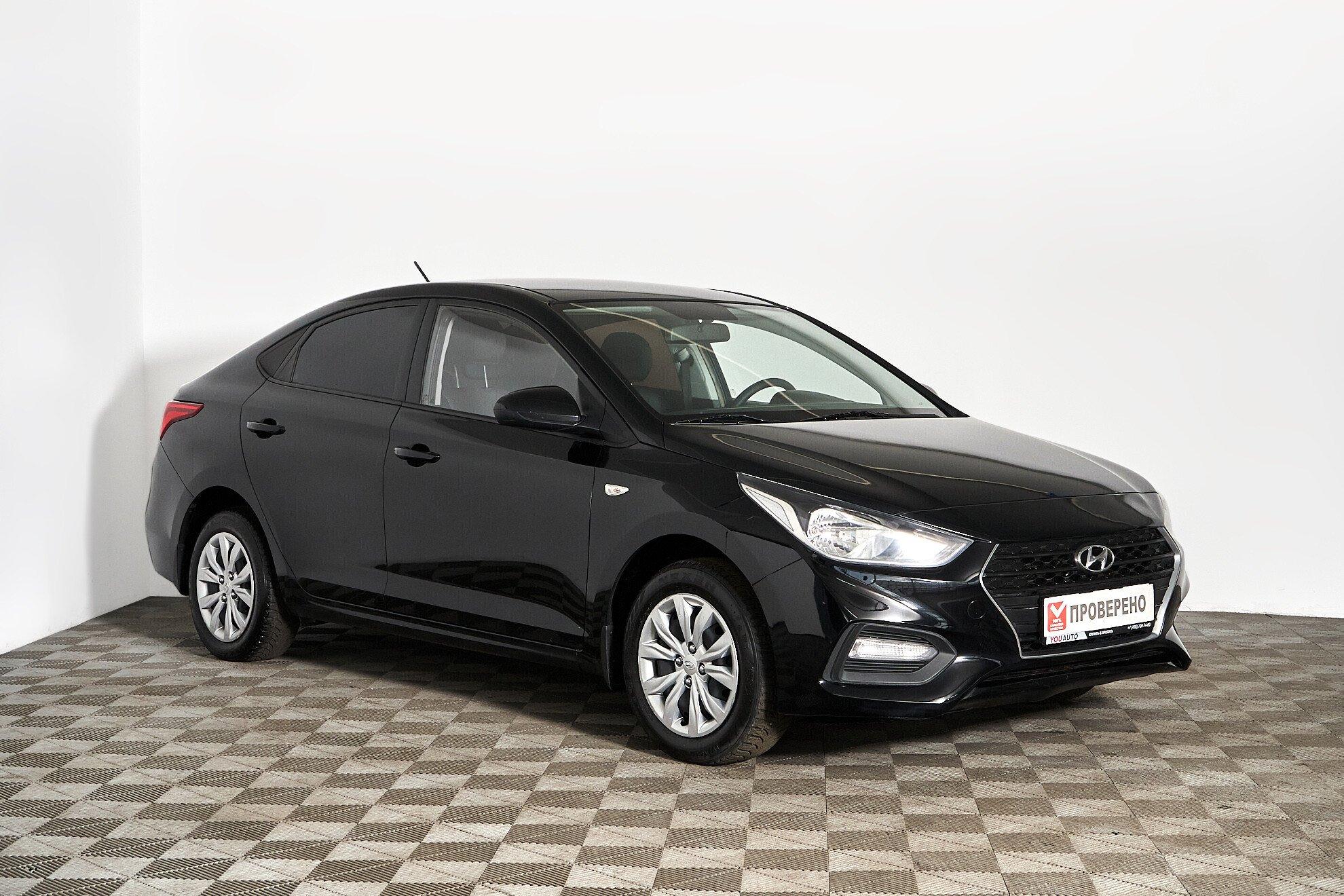 Hyundai Solaris 2020, черный