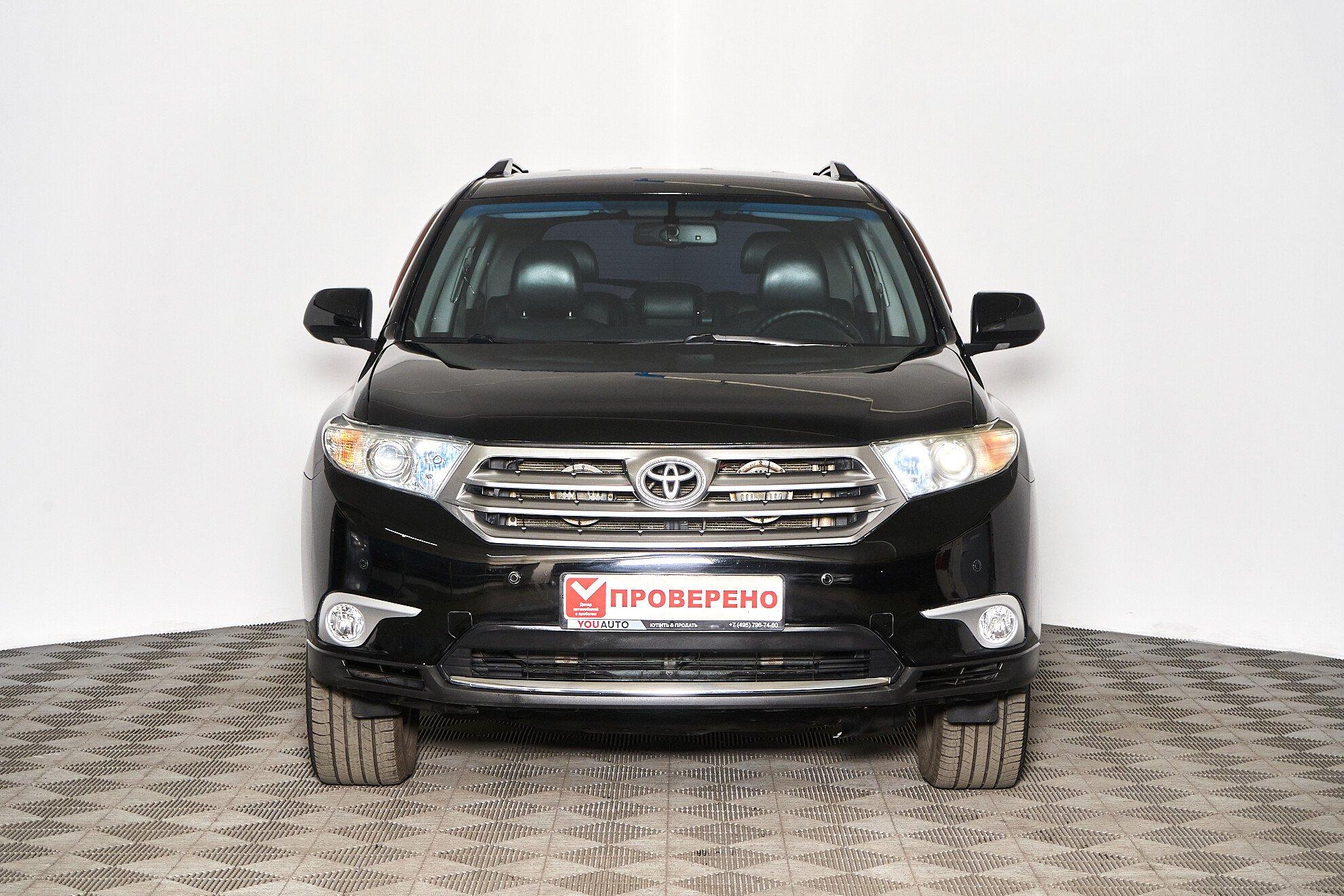 Toyota Highlander 2012, черный