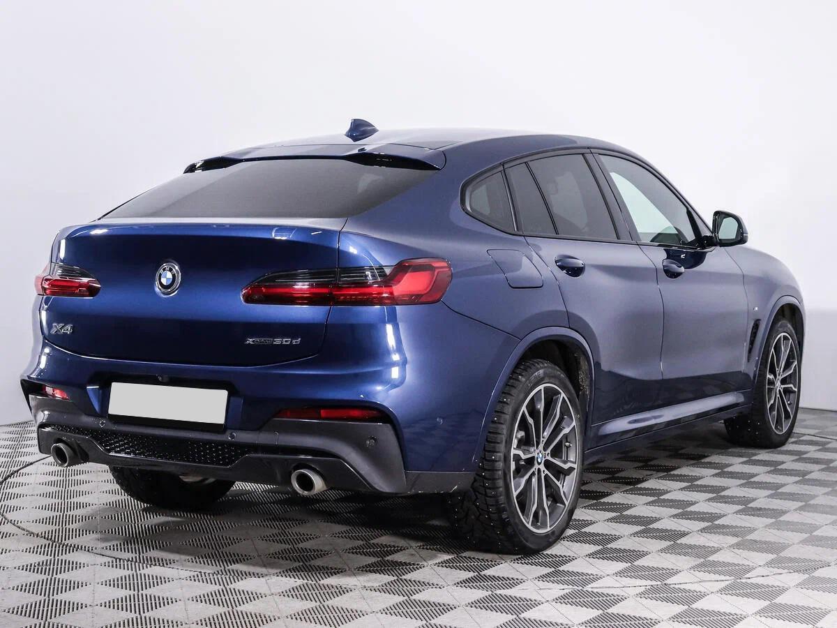 BMW X4 2021, синий