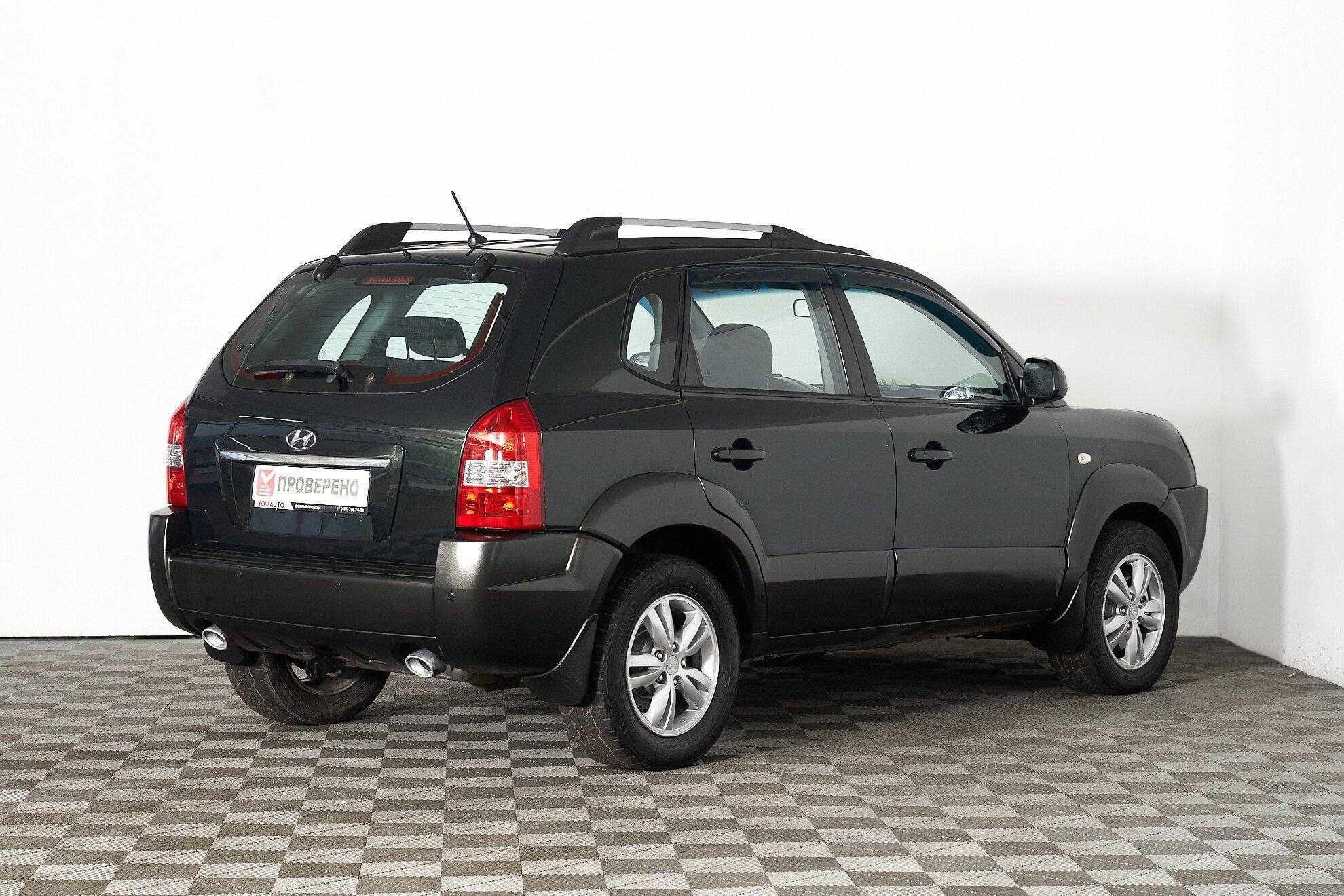 Hyundai Tucson 2008, зеленый