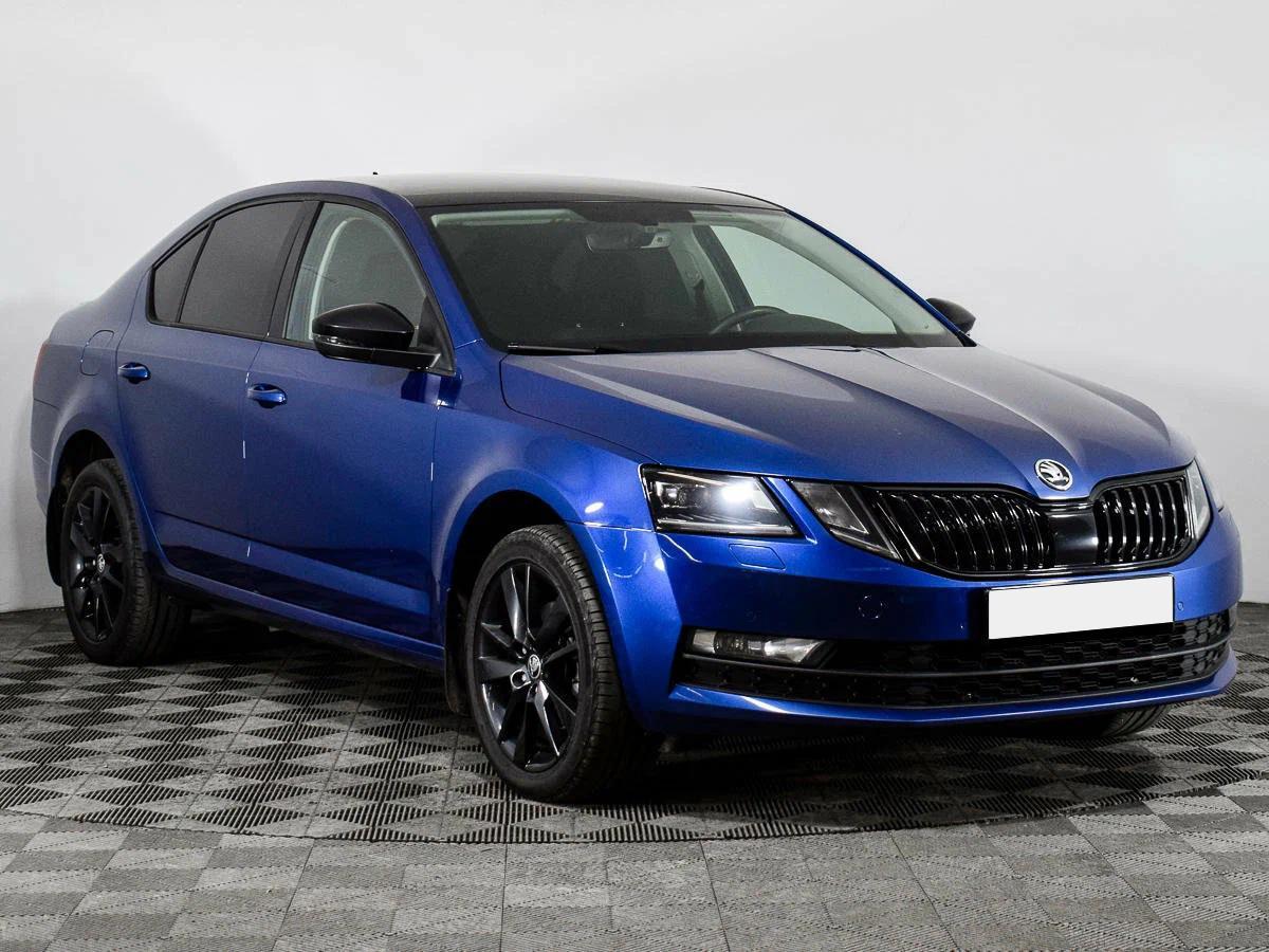 Skoda Octavia 2017, синий
