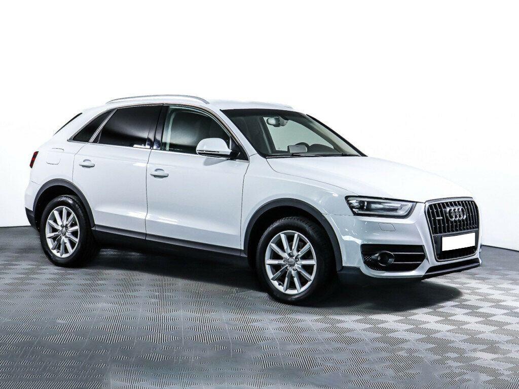 Audi Q3 2014, белый