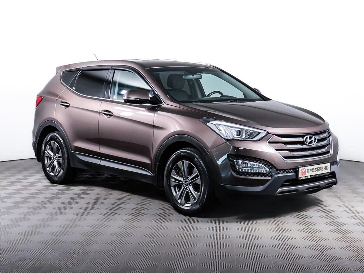 Hyundai Santa Fe 2015, коричневый