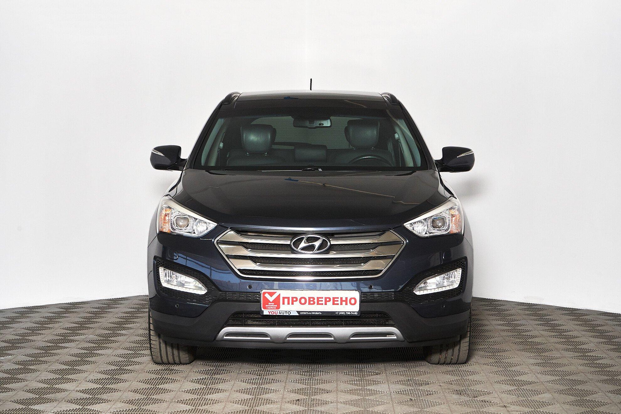Hyundai Santa Fe 2014, синий