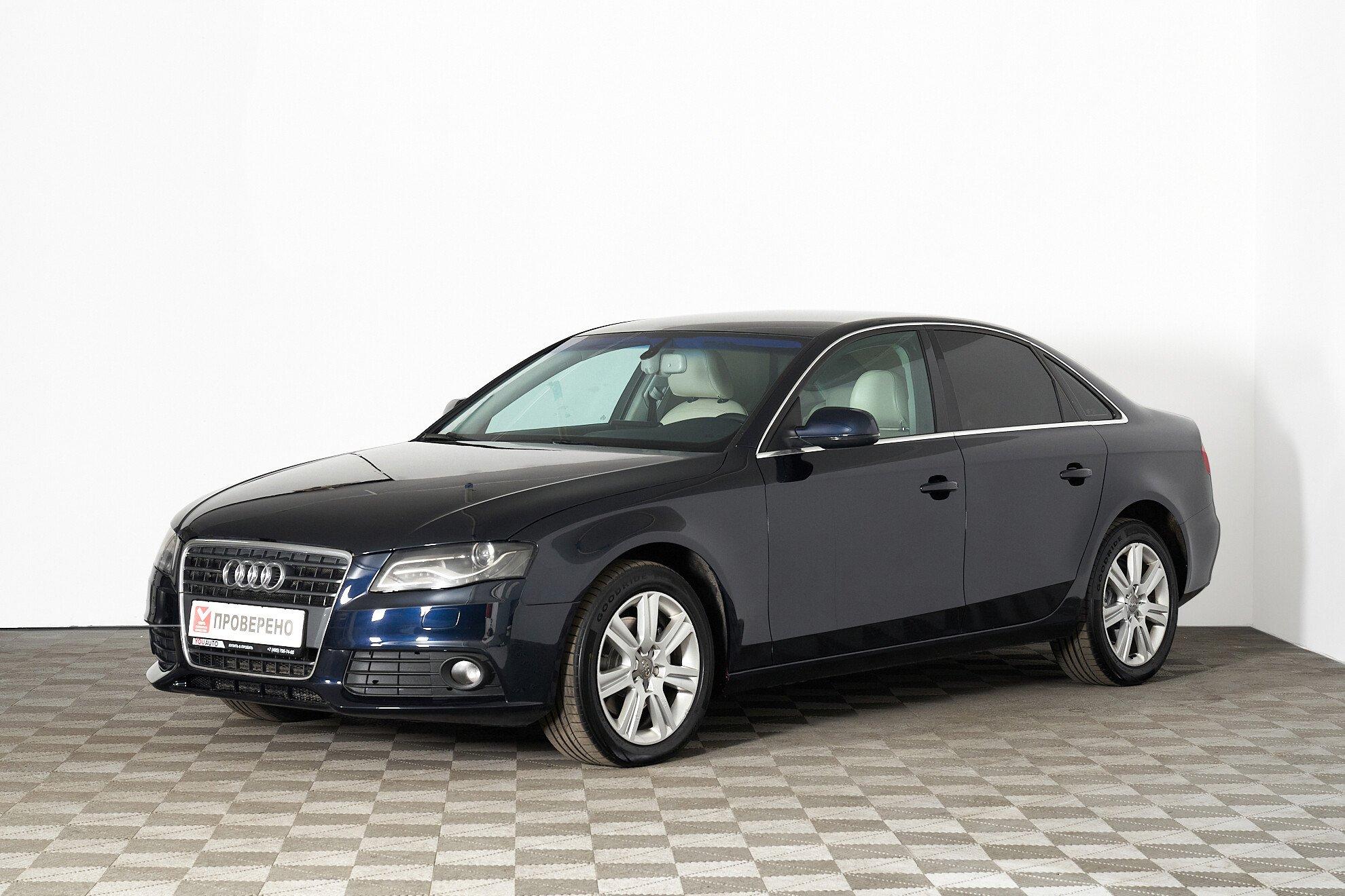 Audi A4 2010, синий