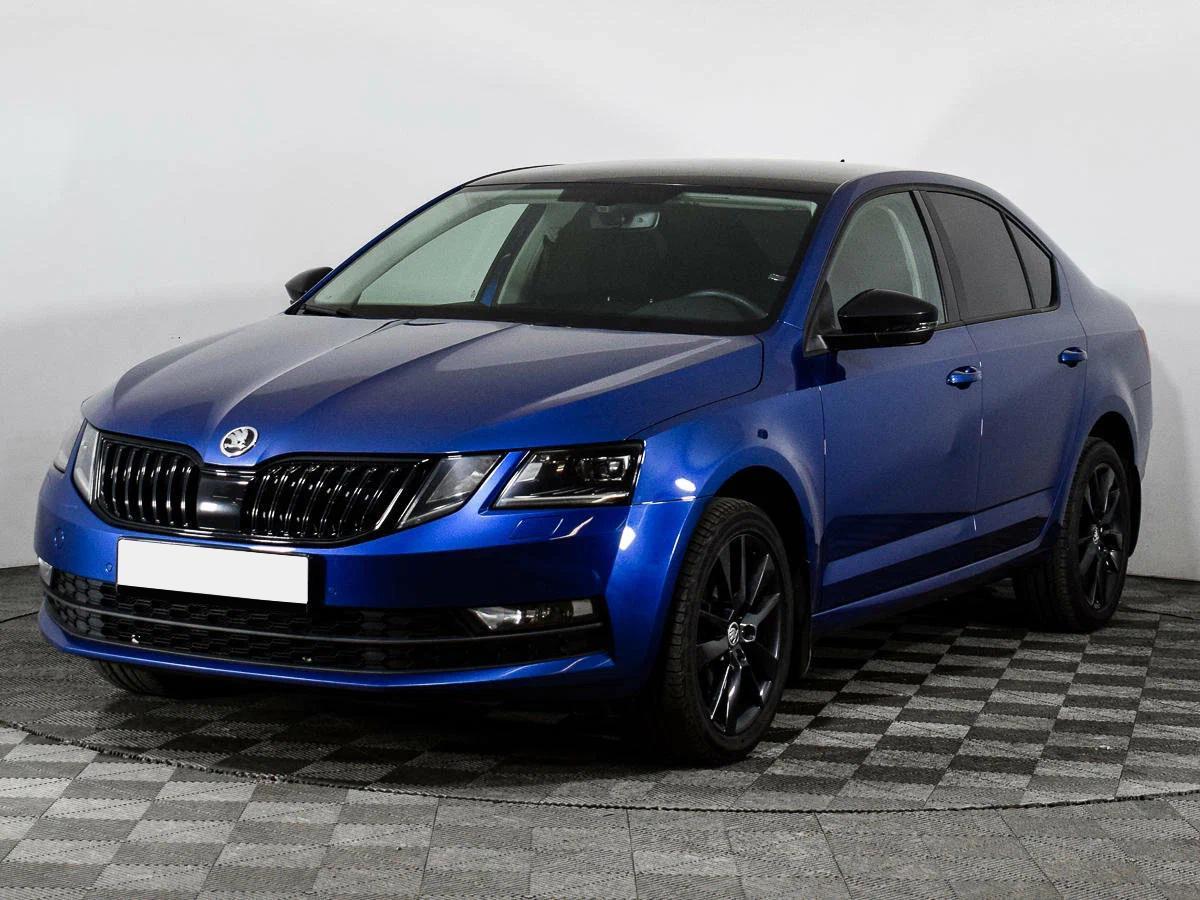 Skoda Octavia 2017, синий