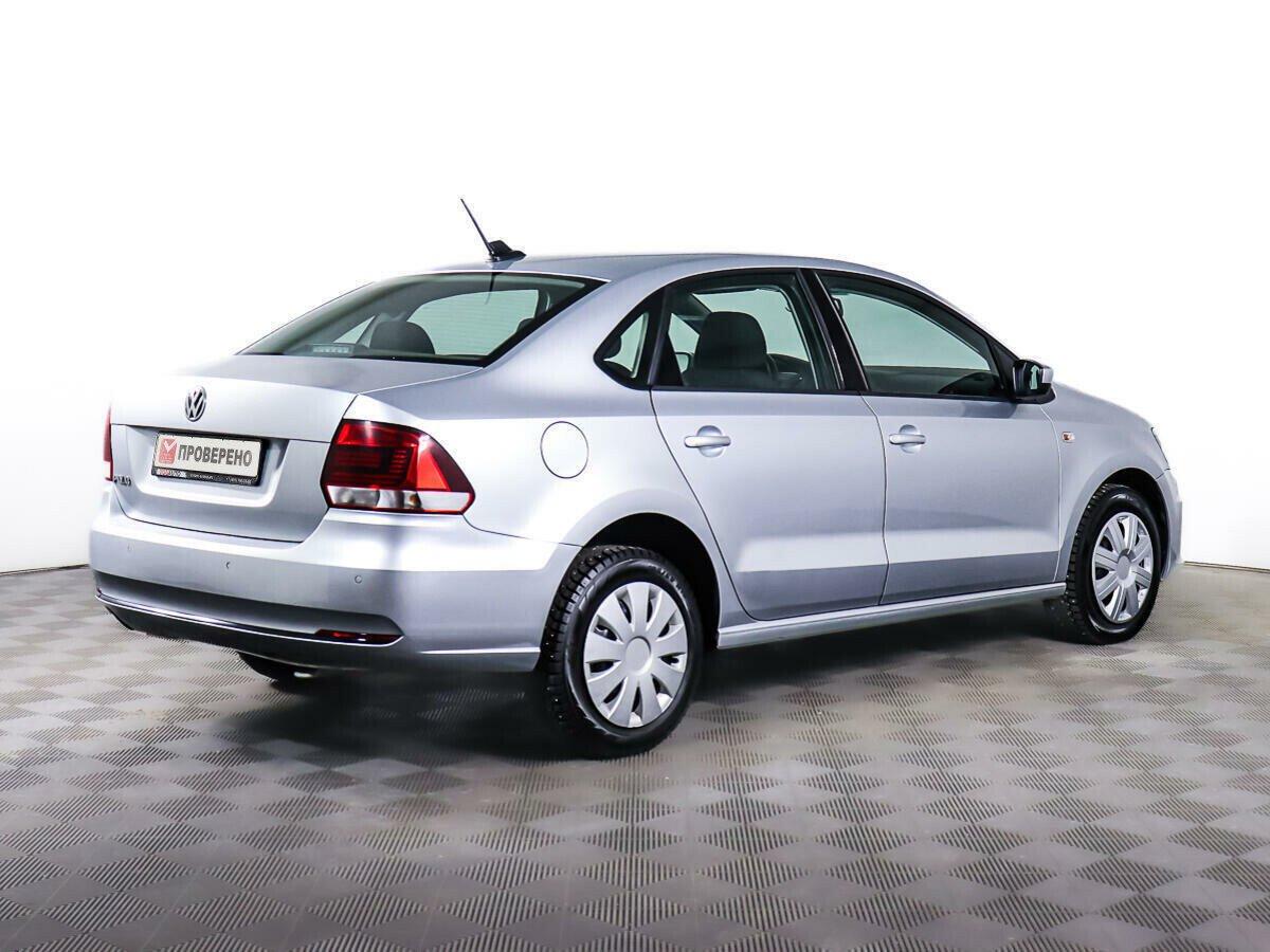 Volkswagen Polo 2019, серебряный
