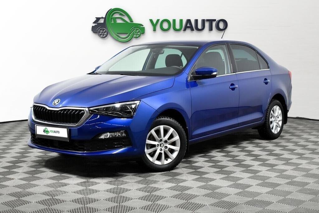 Skoda Rapid 2021, синий