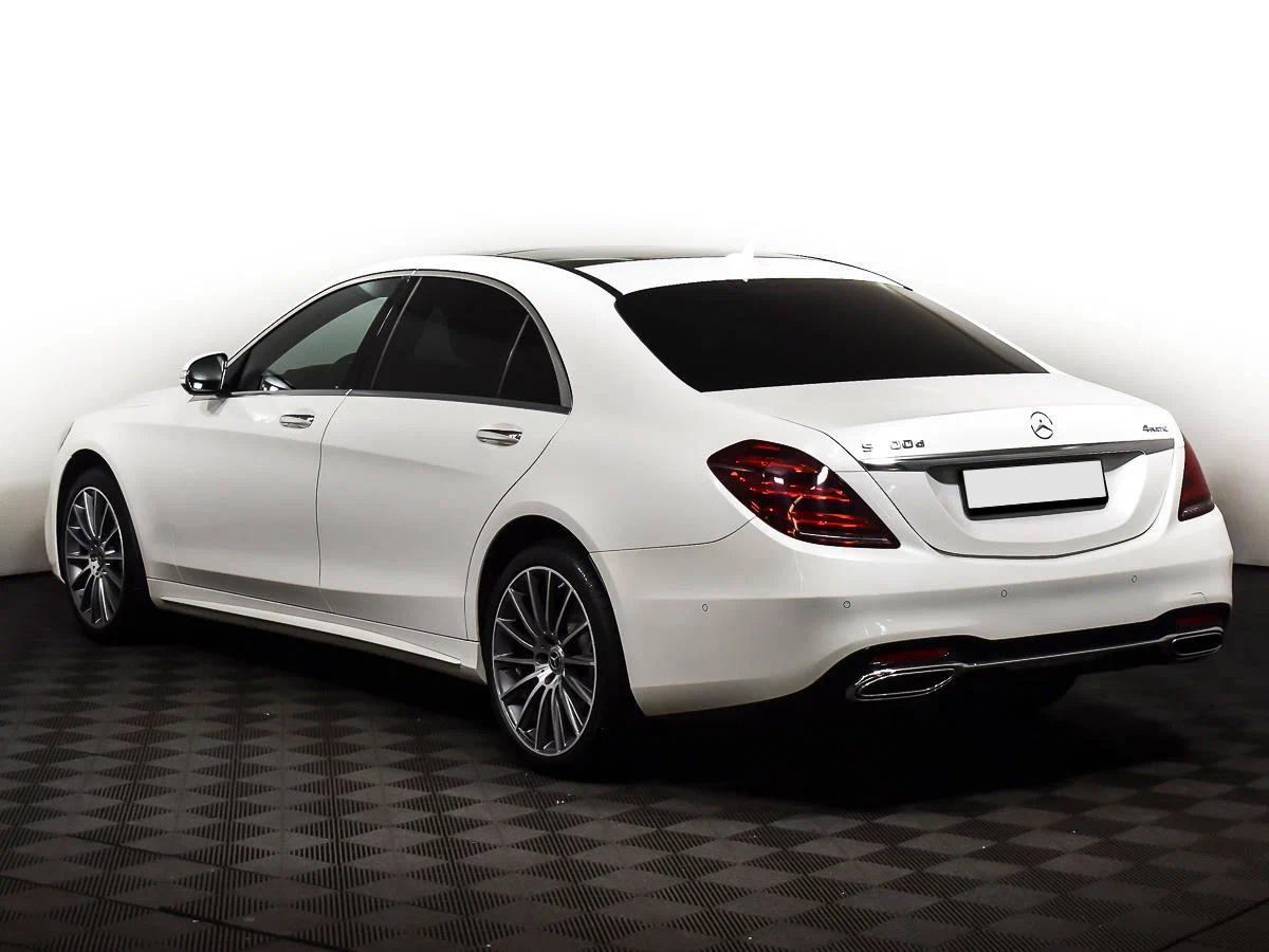 Mercedes-Benz S-Класс 2018, белый