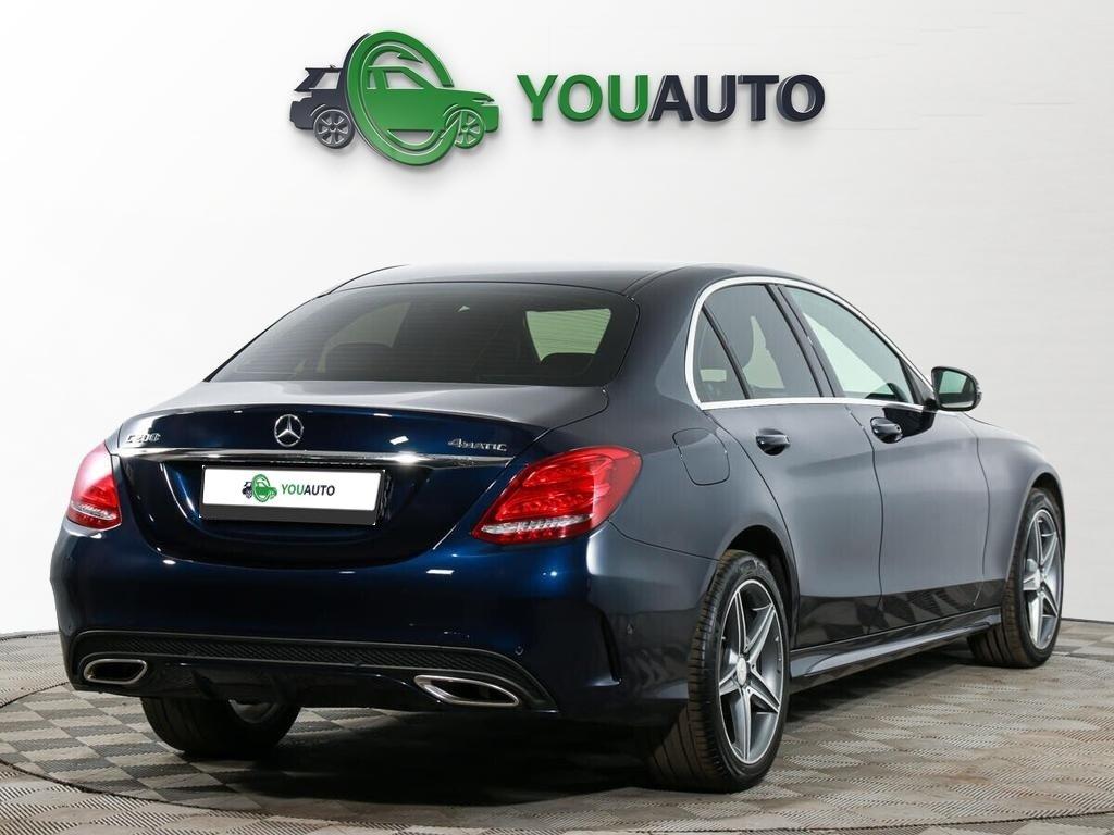 Mercedes-Benz C-Класс 2018, синий