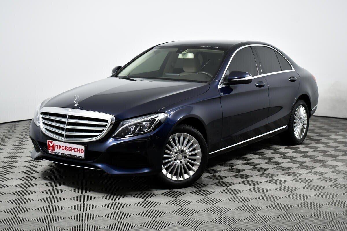 Mercedes-Benz C-Класс 2015, синий