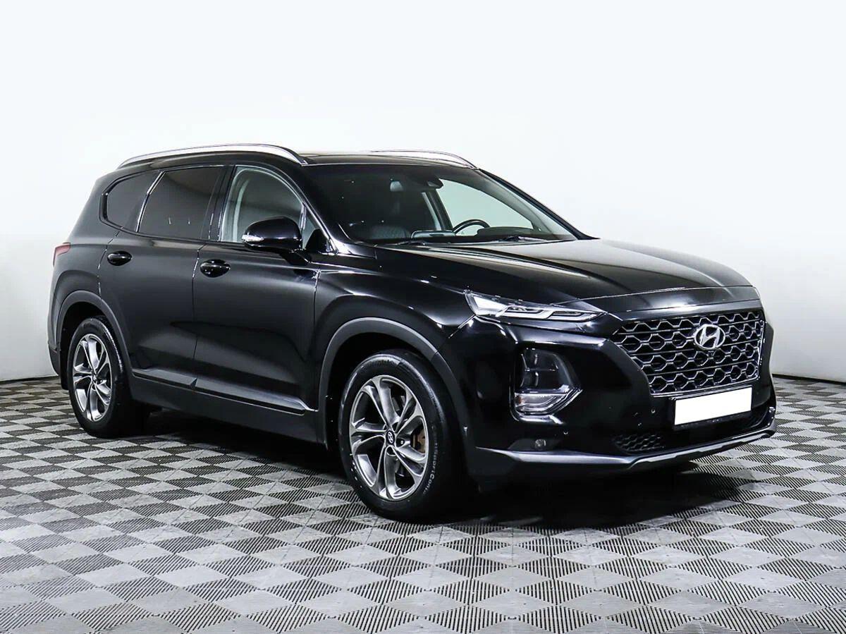 Hyundai Santa Fe 2019, черный