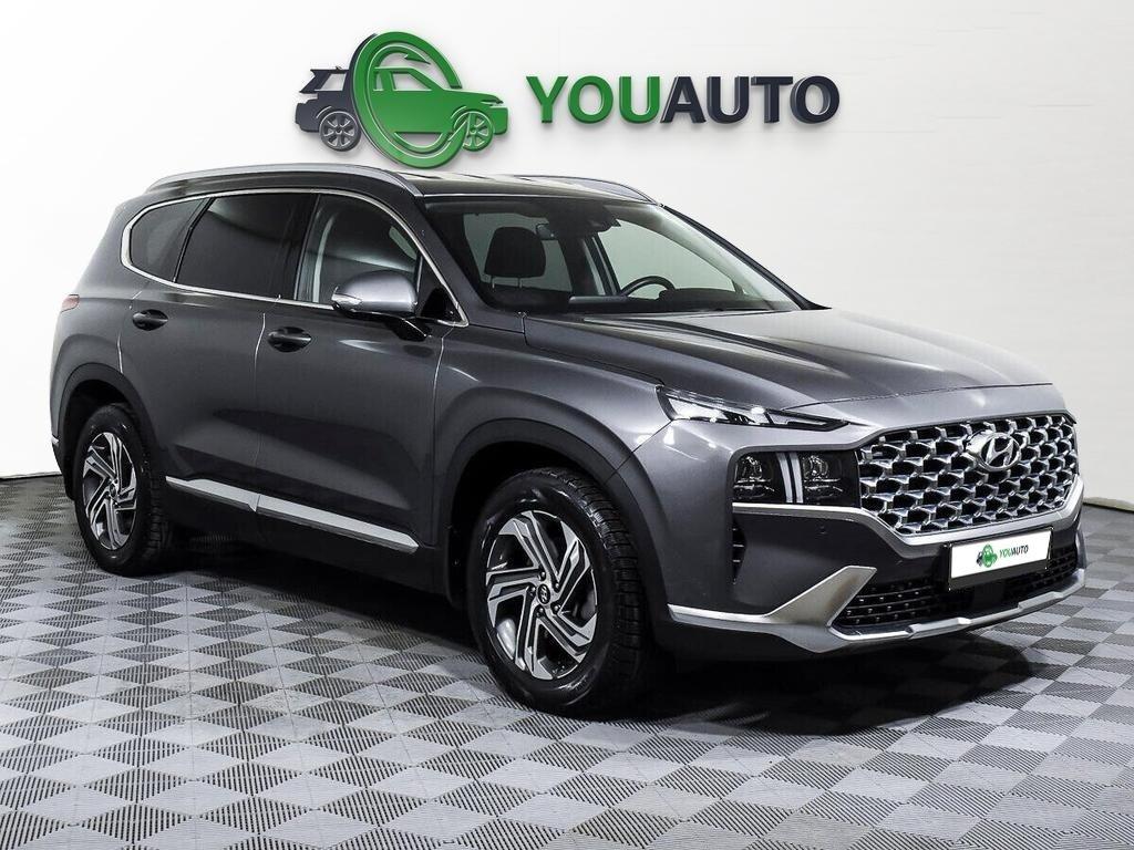 Hyundai Santa Fe 2020, серый