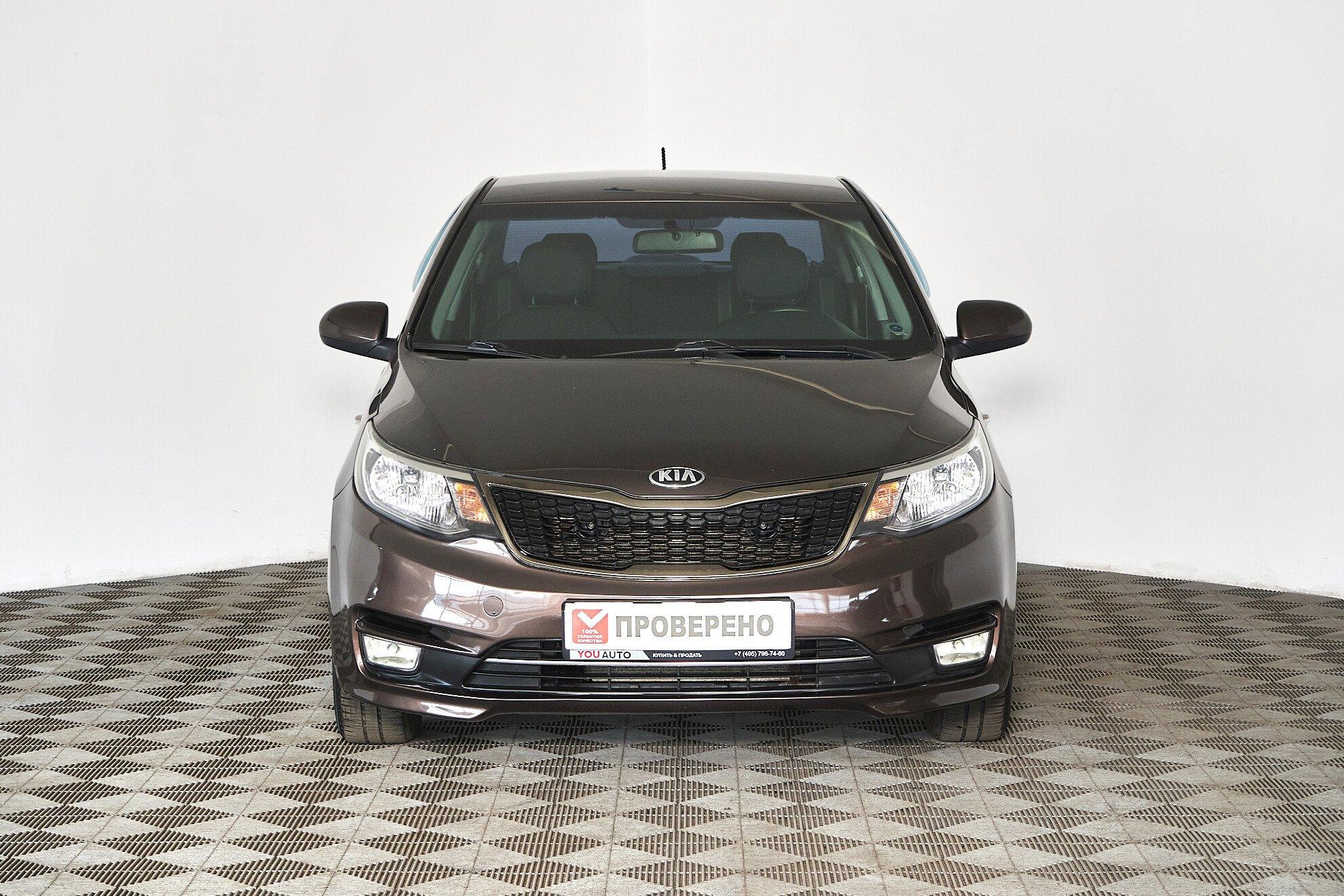 Kia Rio 2016, коричневый