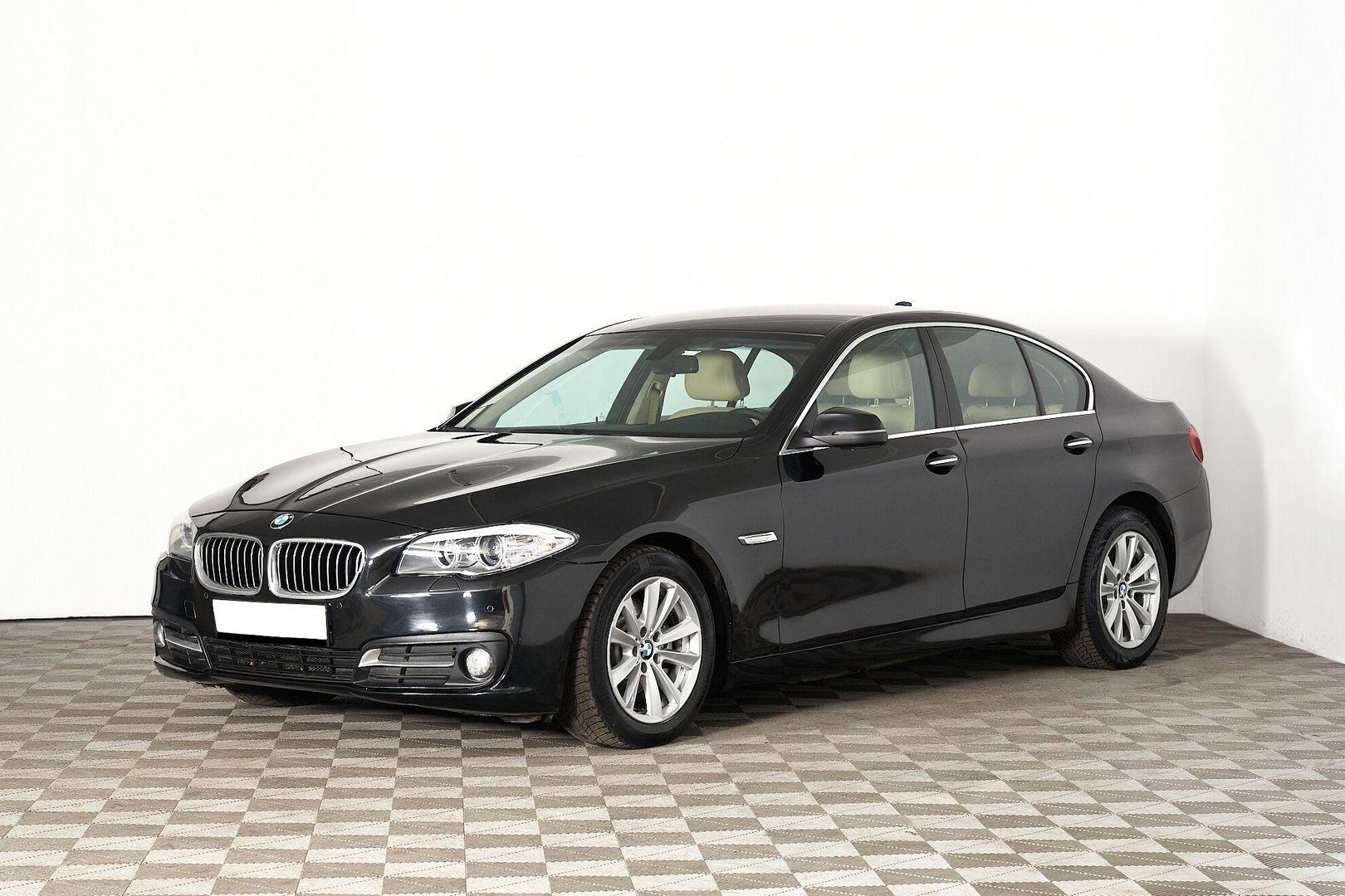 BMW 5 серии 2016, черный