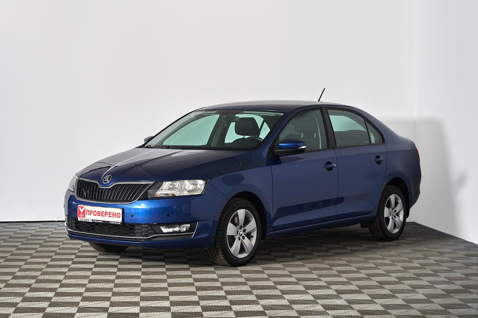 Skoda Rapid 2018, синий