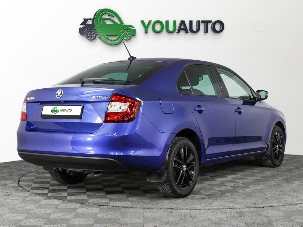 Skoda Rapid 2019, синий