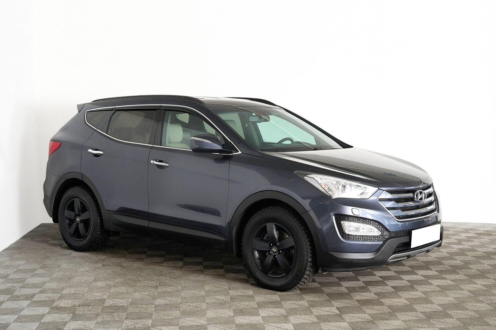 Hyundai Santa Fe 2014, синий
