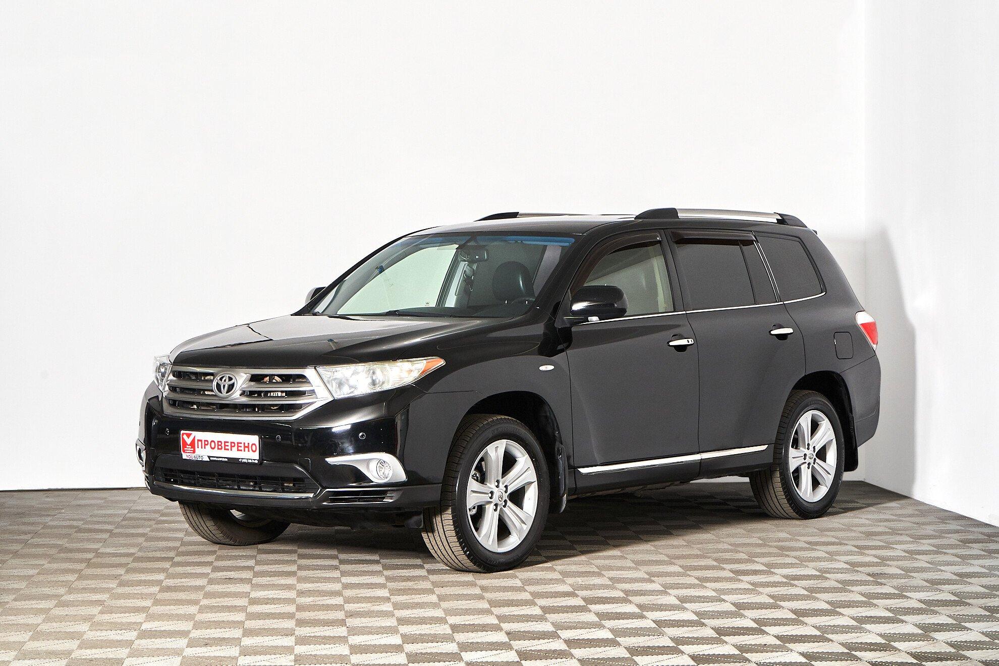 Toyota Highlander 2012, черный