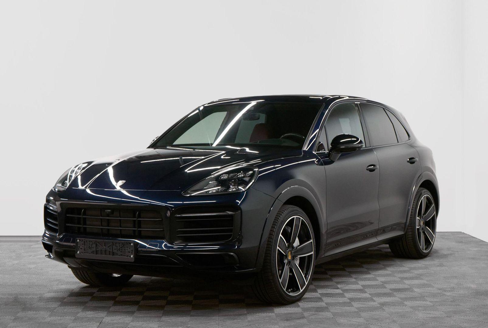 Porsche Cayenne 2019, синий